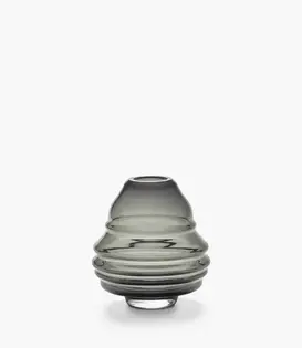 Vase S 02 Smoky Grey Cameo In&Out