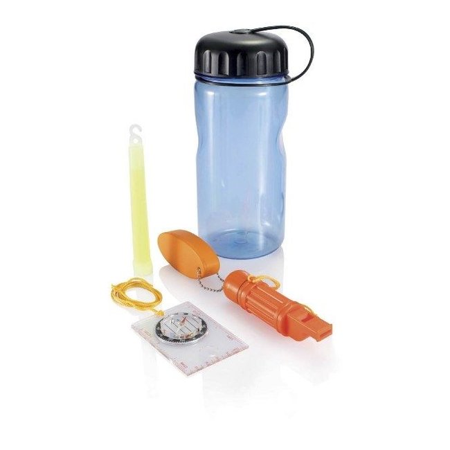 Kayak Waterdichte Tonnetje, incl. kompasje, lightstick, sleutelhanger, fluitje