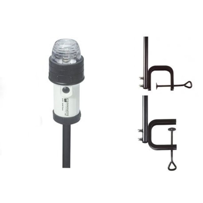 Innovative Toplicht rondschijnend, met paal en klem, 45 cm.