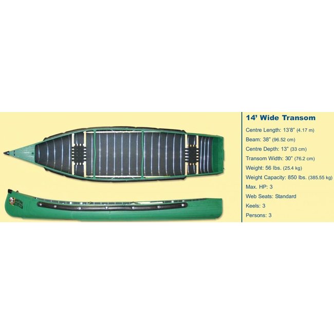 Sportspal 14 Ft. WT, met spiegel, 2 banken