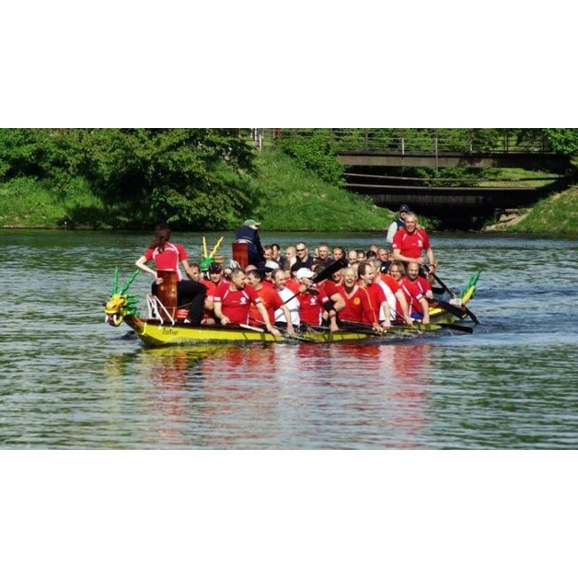 20 pers. incl. kop, staart, drumzit, stuurpeddel