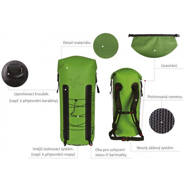 Hiko Waterdichte Rugzak, 60 ltr., Trek Backpack