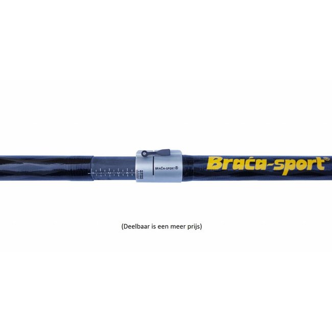 Braca  Peddel, 1-I Min, Carbon, deelbaar en verstelbaar, Kit