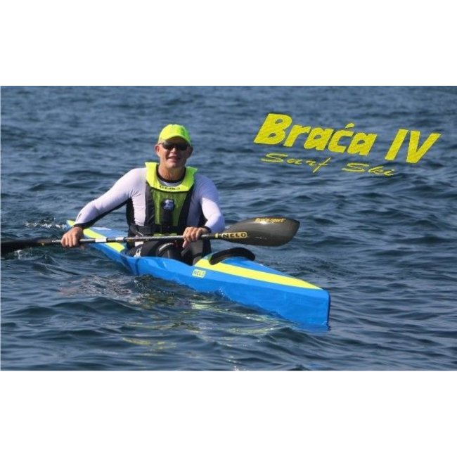 Braca  Peddel , 4-IV Surfski , Carbon , deelbaar en verstelbaar, Kit