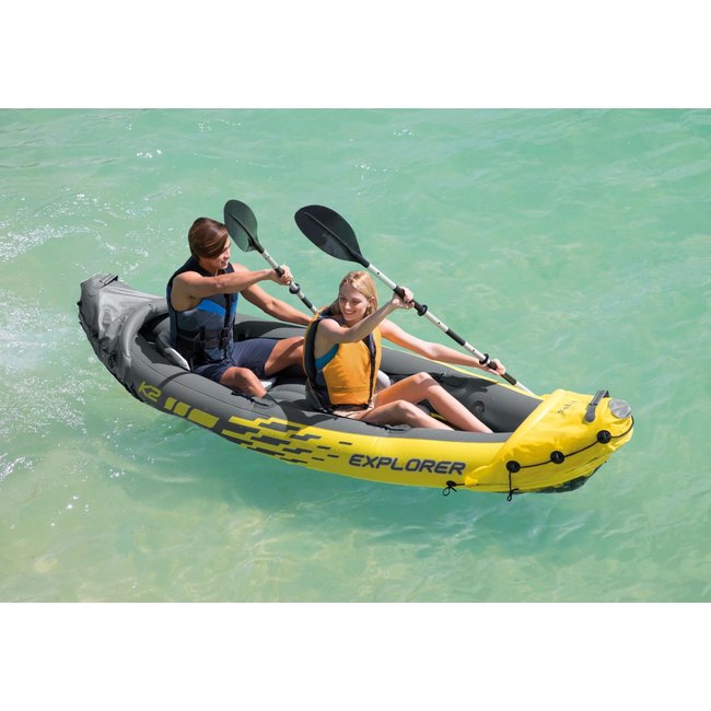 Intex K2 Explorer 312, 2 pers. incl. peddels en pomp !