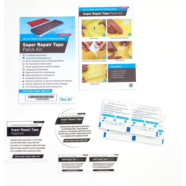 Tear-Aid Super Repair Tape , opblaas kano reparatie