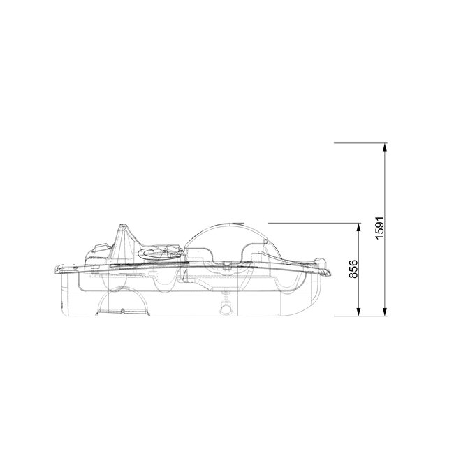 Rainbow Pedalo H2O Smart 250, 2+2 persoons