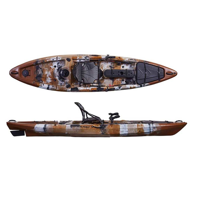 Delphin Angler 395, incl. roer en hoge comfortzit