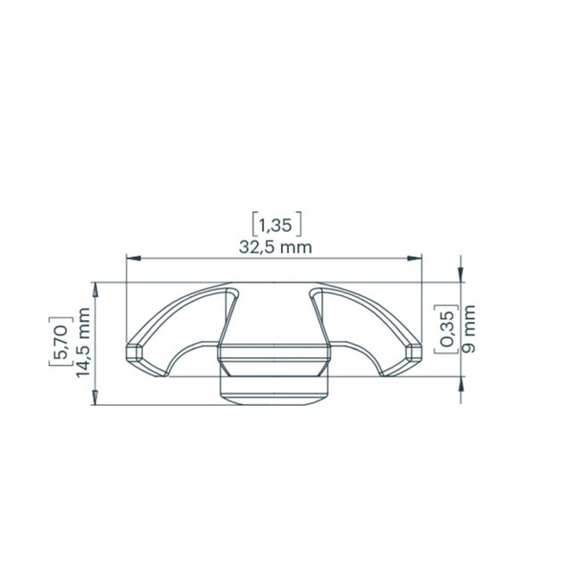 Kajak Sport Dekfittingen Cross, per 5 stuks