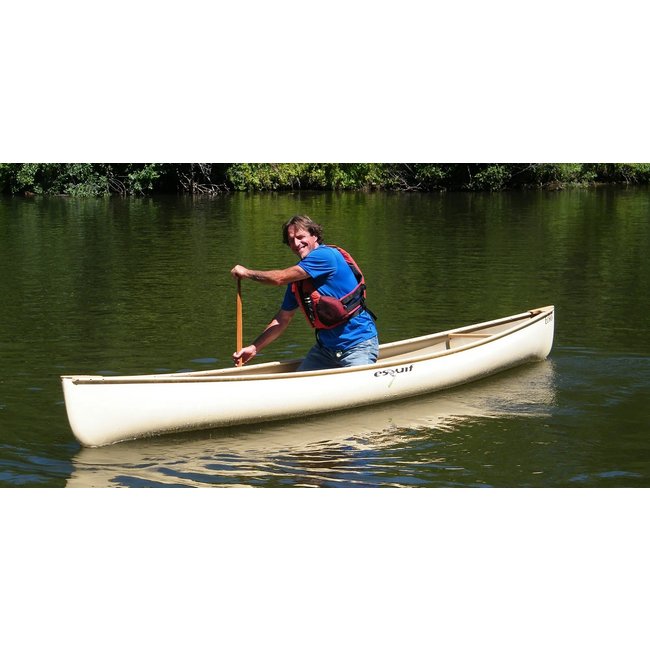 Esquif Echo 14 Solo, 1 webbing bank, houten rand