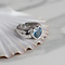 White gold Piaget heart ring with topaz 18 crt
