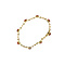 Gold bracelet with red coral 14 krt