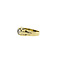 Gold art deco ring with sapphire and diamond 12 krt