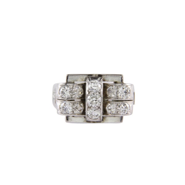 White gold ring with 1.57 ct. Diamond 14 krt