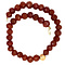 Carnelian necklace with 14 krt gold clasp
