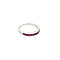 White gold ring with ruby 18 krt