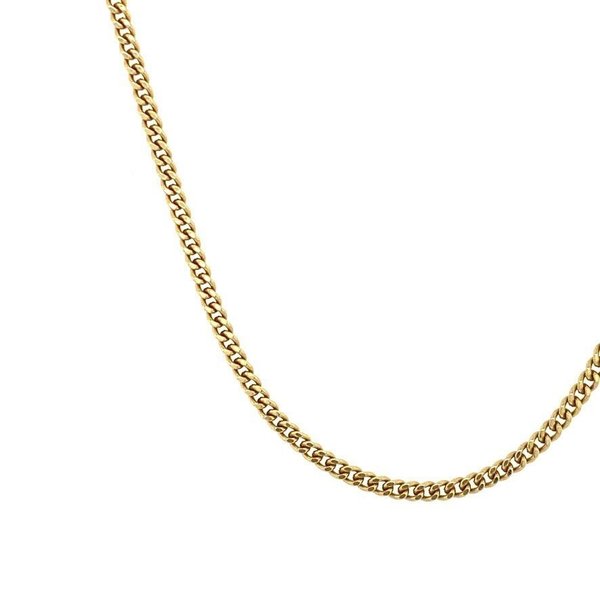 Gold length necklace gourmet 43.5 cm 14 krt
