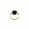 Gold ring with hematite 12 krt