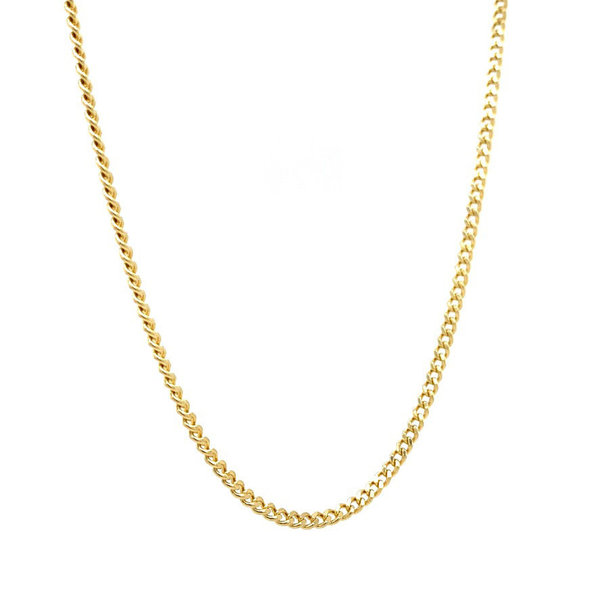 Gold length necklace gourmet 53.5 cm 14 krt