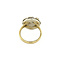 Gold entourage ring with rose diamond 14 krt/925