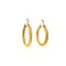 Gold twisted earrings 18 krt