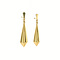 Gouden oorstekers met hanger 18 krt