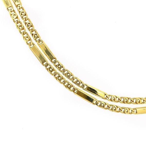 Golden fantasy necklace 14 krt