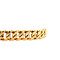 Gold gourmet bracelet 18 cm 14 krt