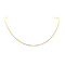 Gold length necklace anchor 50.5 cm 14 krt