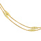 Gouden fantasie collier 43 cm 14 krt