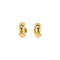 Gold smooth earrings 14 krt