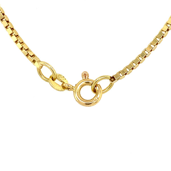 Golden length necklace venetian 60.5 cm 14 krt