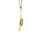 Gold pendant with hematite 14 krt