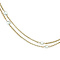 Gold necklace with pearl 43 cm 14 krt