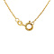 Gold length necklace anchor 43 cm 14 krt