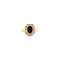 Ring with garnet and zirconia 8 krt