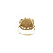 Gold ring with coin 14 krt