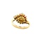 Gold ring with sapphire, ruby and pearl 14 krt