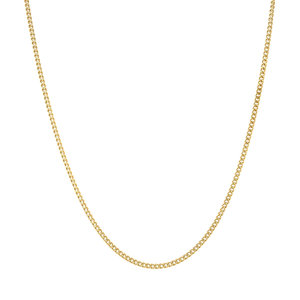 Gold necklace gourmet 56 cm 14 krt