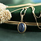 Gouden hanger met lapis lazuli 14 krt