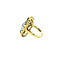Gouden ring met aquamarijn 14 krt