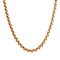 Rose gold jasseron necklace 43 cm 14 crt