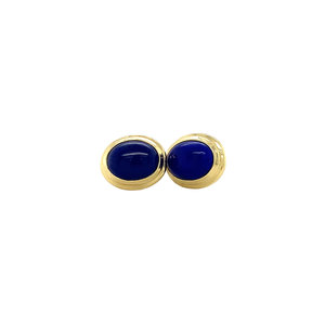 Gold earrings with lapis lazuli 14 crt