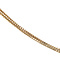 Gold fantasy necklace with garnet 41.5 cm 14 krt