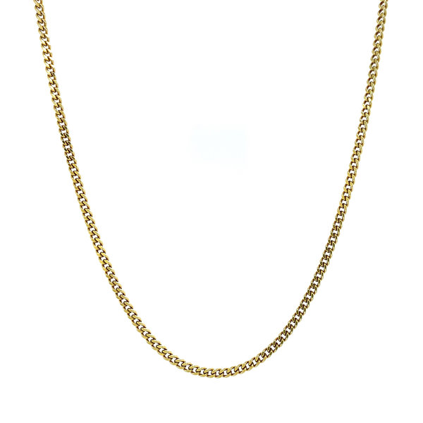 Gold length necklace gourmet 46 cm 14 krt