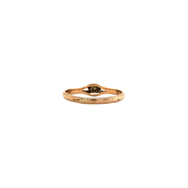 Rosé ring met diamant 12 krt