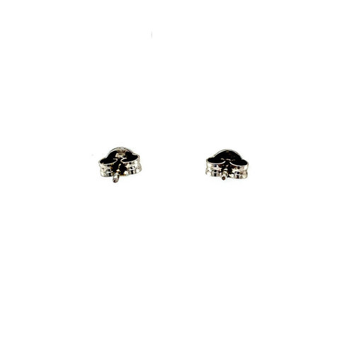 White gold solitaire earrings with diamond 14 krt * new