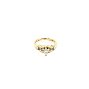 Gouden ring met diamant 14 krt