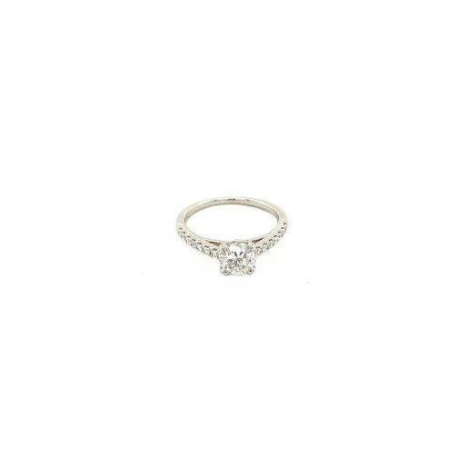 Witgouden ring met diamant 18 krt* nieuw