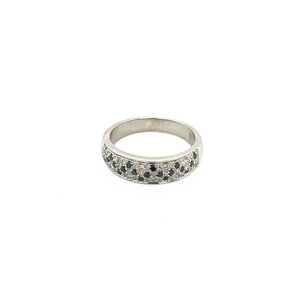 Witgouden ring met diamant 14 krt